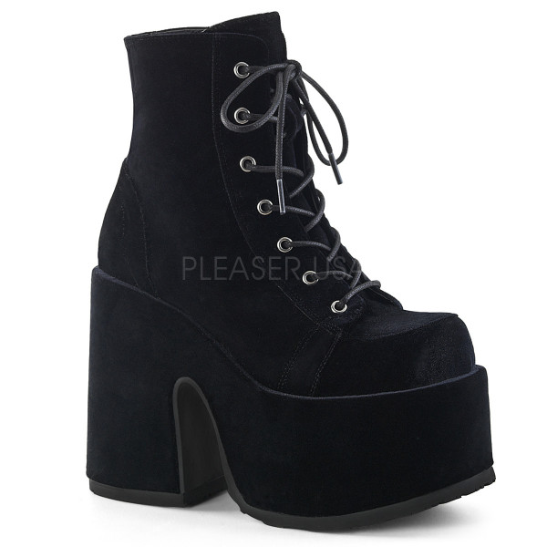 5 inches Chunky Heel, 3 inches P/F Lace-Up Ankle Boot, Metal Back Zip — image 9 of 20