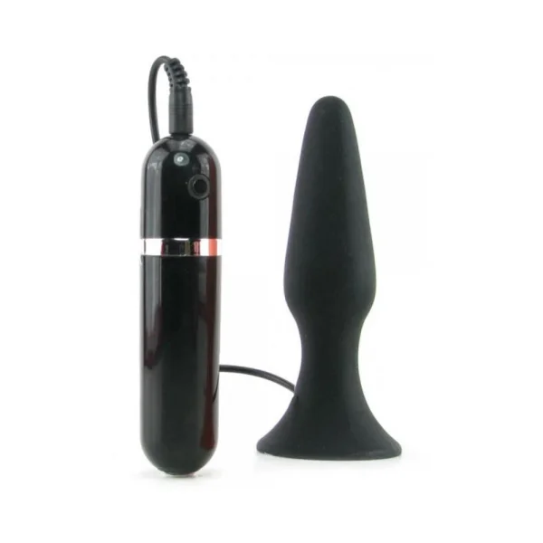 My First Silicone Surge Vibrating Butt Plug 5 Inch - Black — image 4 of 5