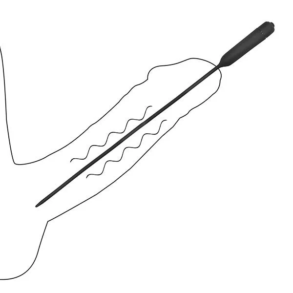 Silicone Vibrating Sound Plug Extra Long