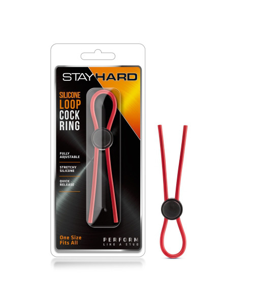 Blush Stay Hard Silicone Loop Cock Ring