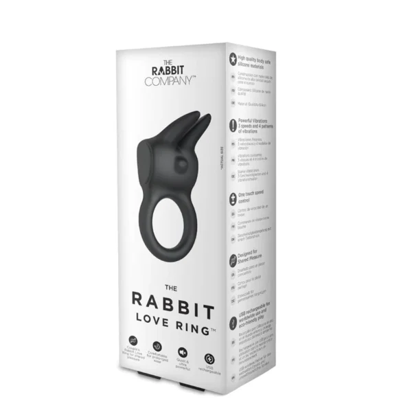 Rabbit Silicone Rechargeable Cock Ring For Couples