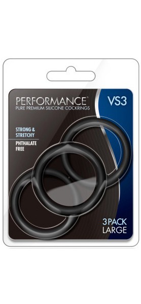 VS3 Large Silicone Cock Rings x3