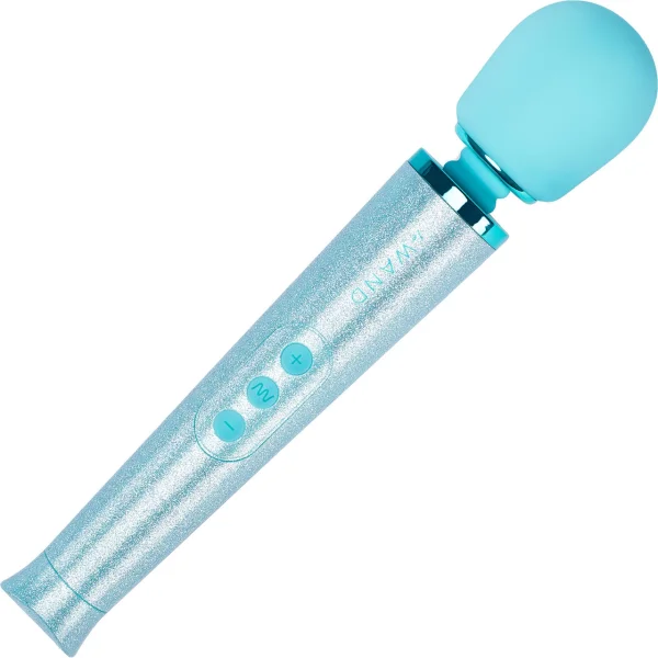 Le Wand 'All that Glimmers' Small Wand Vibrator - Blue