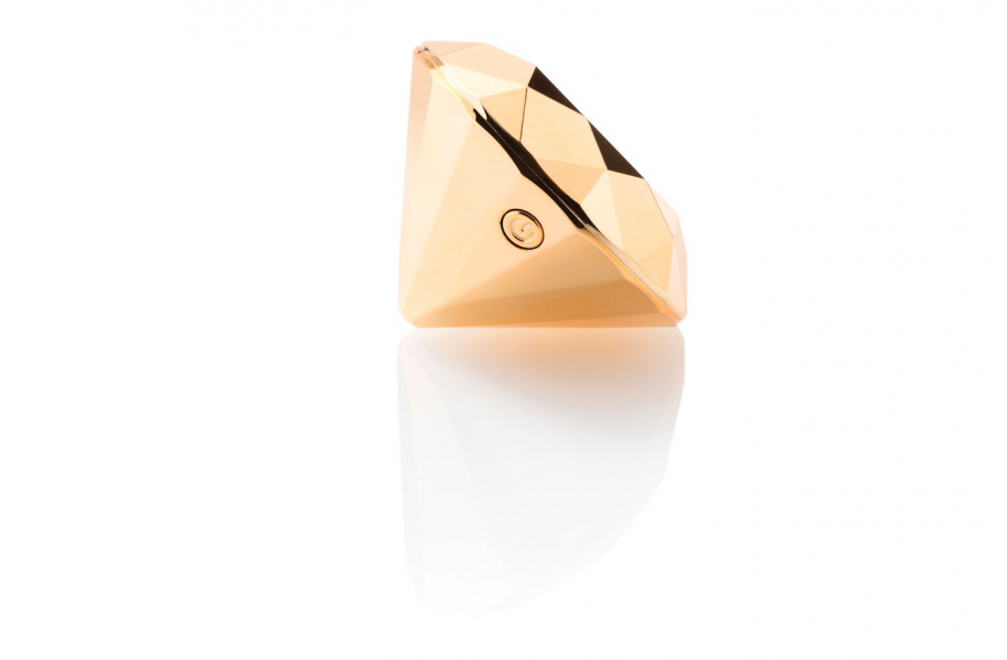 Bijoux Indiscrets Gold-Plated 1.8" Vibrating Diamond Massager