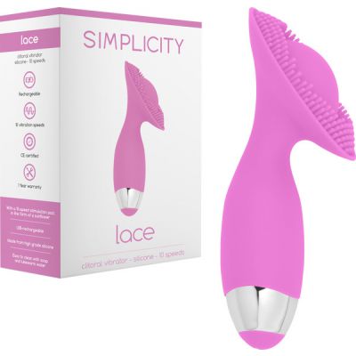 LACE G Spot Clitoral Vibrator Pink