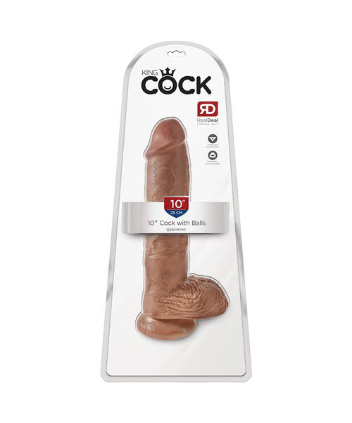 Pipedream King Cock Mid Tone Ballsy Dildo - 7, 9 or 10 Inch — image 10 of 10