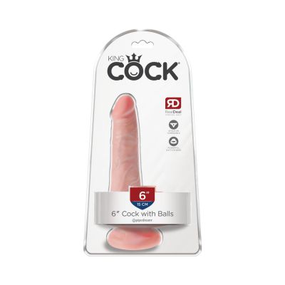 King Cock 6in Cock With Balls