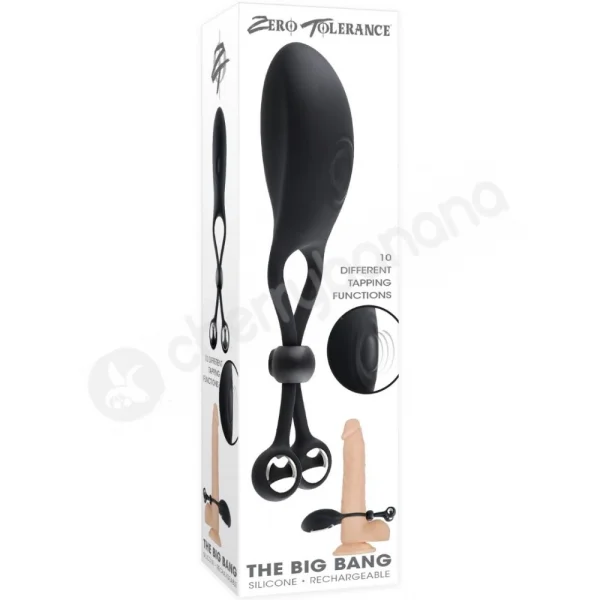 Zero Tolerance The Big Bang Vibrating Lasso Cock Ring With Tapping & Steel Balls