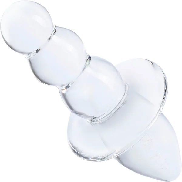 Gläs Titus Glass Beaded Butt Plug Dildo