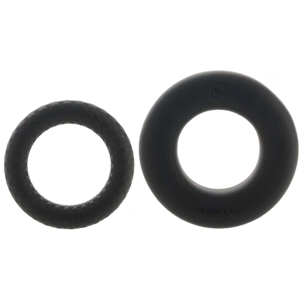 Link Up Optimum Vibrating Cock Ring Set Black — image 4 of 8