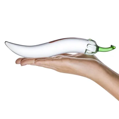 Glas 8 25 inch Chili Pepper Glass Dildo