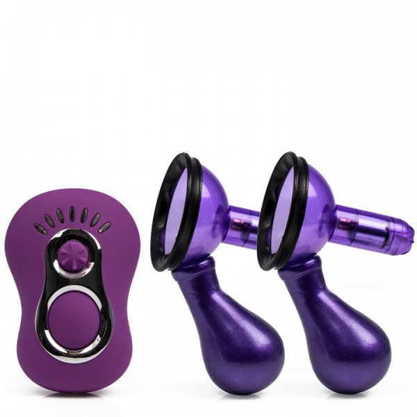 Bondara Remote Control Vibrating Nipple Suckers