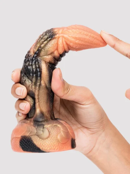 Fantasy Rippled Dragon Tentacle Silicone Dildo 6.5 Inch