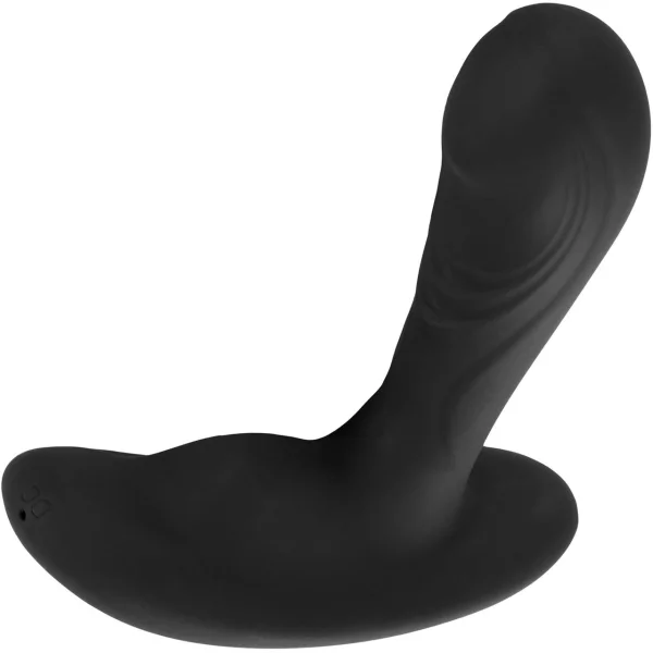 Eclipse Tapered Roller Ball Probe Silicone Vibrating Anal Probe by CalExotics - Black