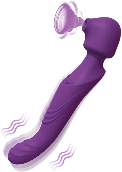 G Spot Clitoral Sucking Vibrator Purple Dual Vibe