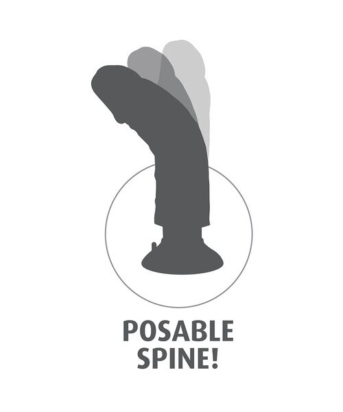 Pipedream King Cock Poseable Ballsy Dildo Vibe - 7, 8, 9, 10 Inch — image 11 of 12