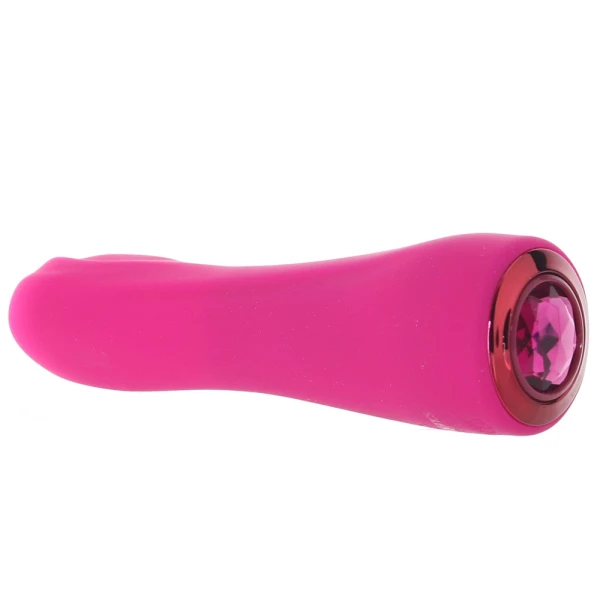 Gem Vibe Collection 7" Bliss Rechargeable Waterproof Silicone G-Spot Vibrator By CalExotics - Pink