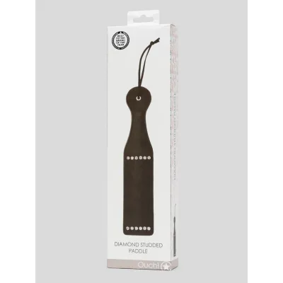Ouch Faux Leather Diamond Studded Paddle