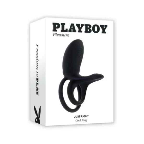 Cock Rings: Playboy Just Right Rechargeable Silicone C-ring