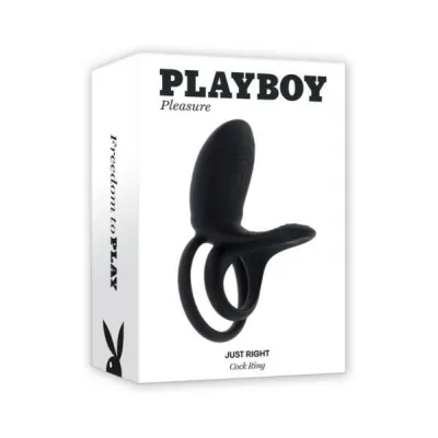 Cock Rings Playboy Just Right Rechargeable Silicone C ring