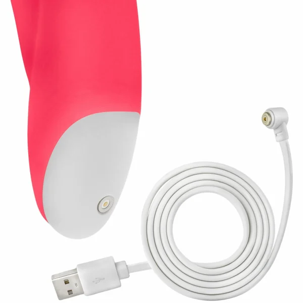 Hop Trix Silicone Dual Stimulation Vibrator By Blush - Cerise
