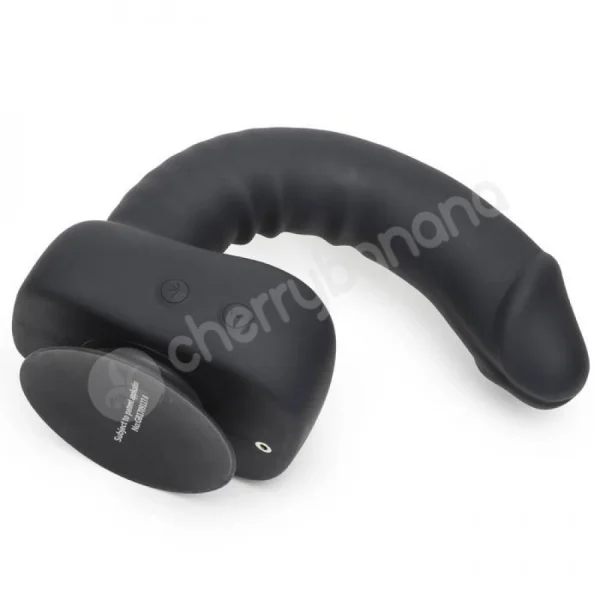 Uprize Black Remote Control Erecting 8" Vibrating Dildo