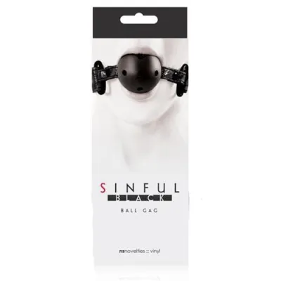 Sinful Ball Gag Black