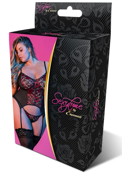 Sexy Time Merry Widow Teddy and G-String Set - Queen Size — image 4 of 4