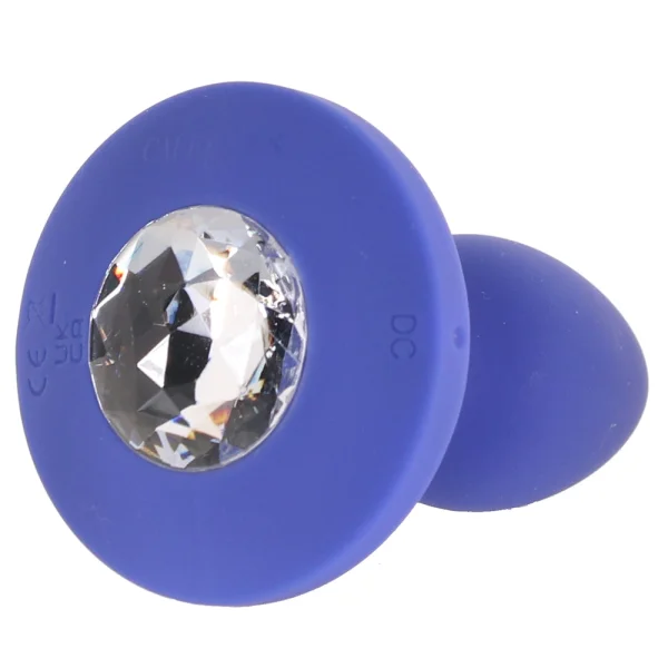 Cheeky Gems Silicone Rechargeable Vibrating Medium Anal Probe By CalExotics - Blue