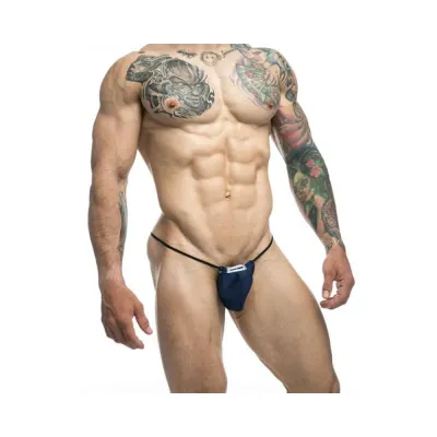 Women s Lingerie Malebasics Justin Simon Classic G string Bulge Navy L xl