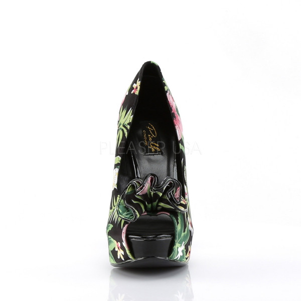 LOLITA-11 - Peep Toe Platform Pump W/ Ruffle Detail At Toe — image 6 of 8