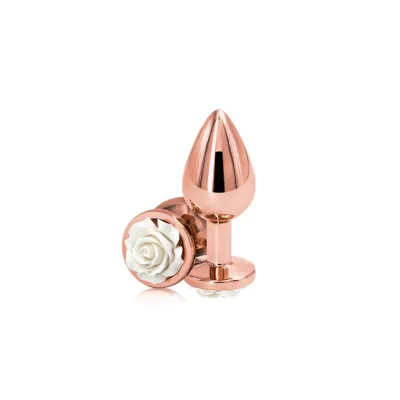 Rose Buttplug 3 5 Inch White