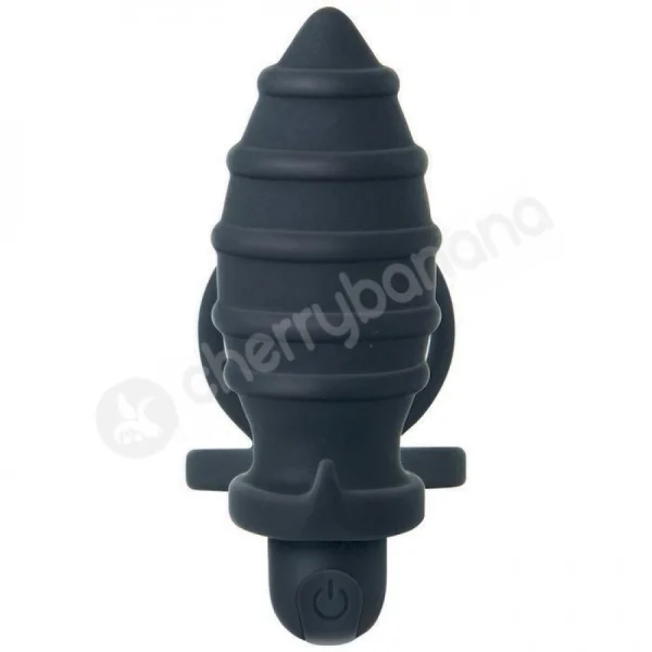 Zero Tolerance Rechargeable Black Cock Ring & Anal Vibe