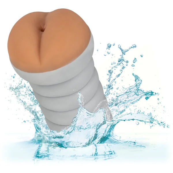 Gripper Ribbed Tight Ass Brown Masturbator