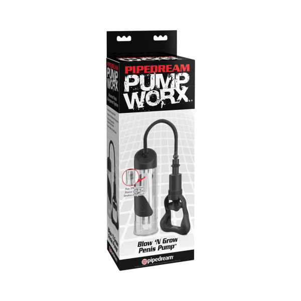 Pump Worx Blow N Grow Penis Pump Black
