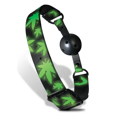 Stoner Vibes Chronic Collection Glow in the Dark Breathable Ball Gag