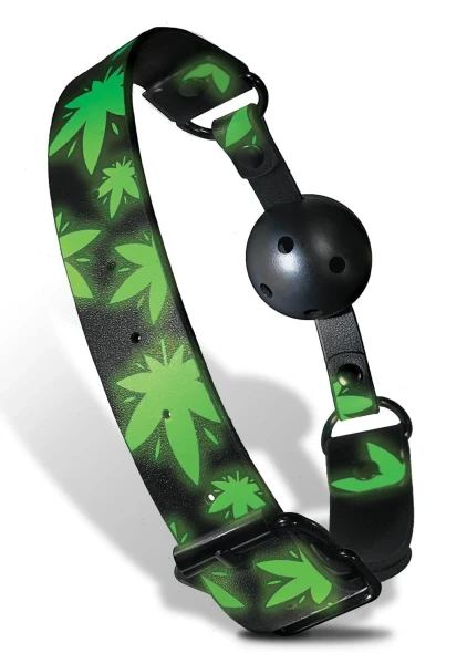 Stoner Vibes Chronic Collection Glow in the Dark Breathable Ball Gag
