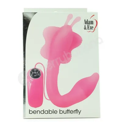 Adam Eve Bendable Butterfly Pink Vibrator