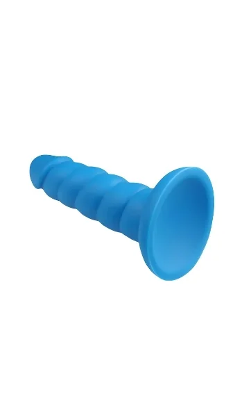 Suga Daddy 5.5" Silicone Suction Cup Dildo By Rock Candy - Blue