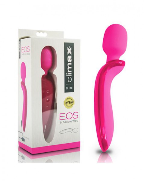 Climax Elite Eos Rechargeable 9x Silicone Wand - Pink