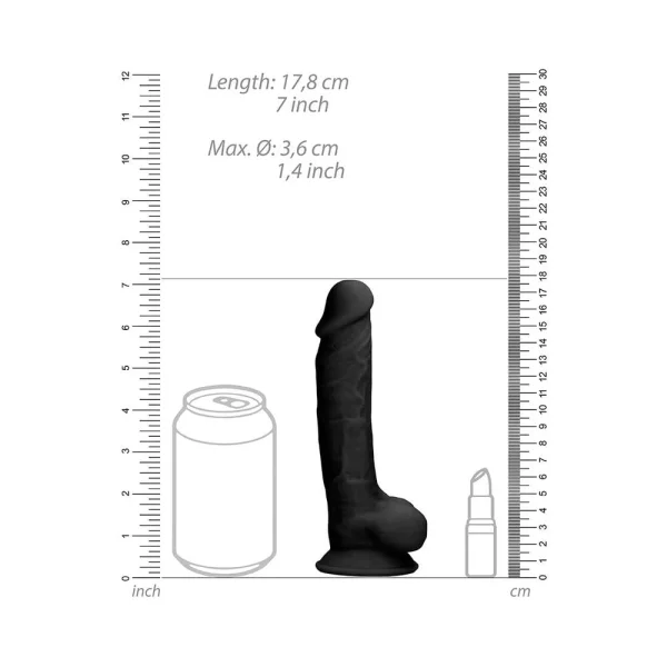 Realrock Ultra - 7 inches Silicone Dildo With Balls — image 7 of 19