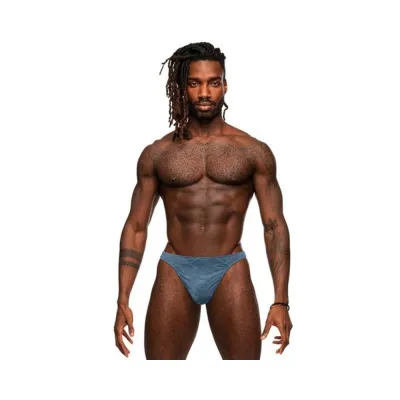 Male Power Inter mingle Bong V Thong Blue L xl