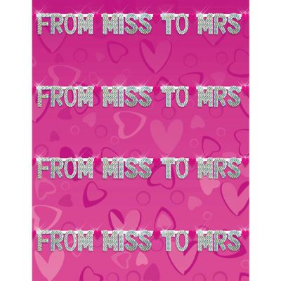 Bachelorette Party Favors From Miss To Mrs Party Banner