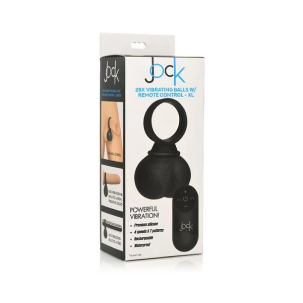 : Jock 28x Vibrating Silicone Balls X Large Black