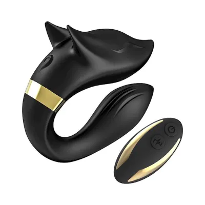 Fox Couples Vibrator Black 3 6 Inch