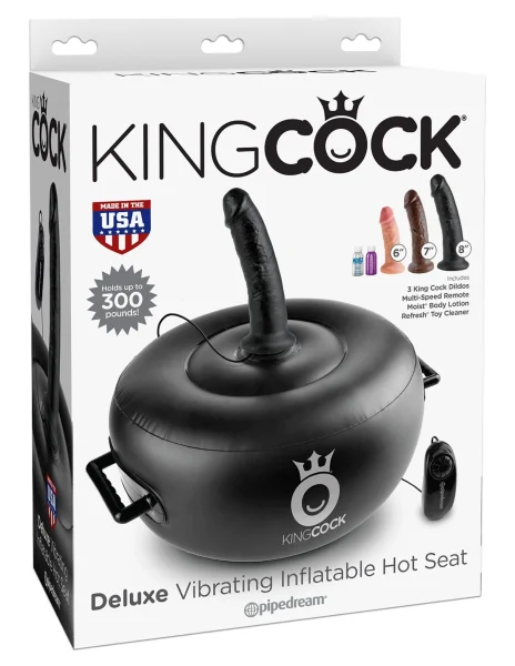 King Cock Deluxe Vibrating Inflatable Hot Seat