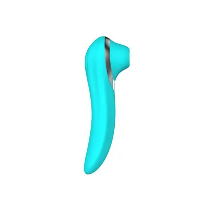 Delpha Suction Vibrator Blue 6 Inch