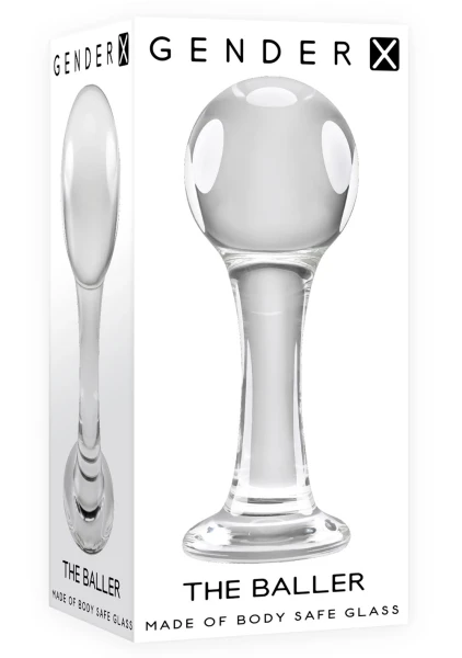 Gender X The Baller Glass Plug