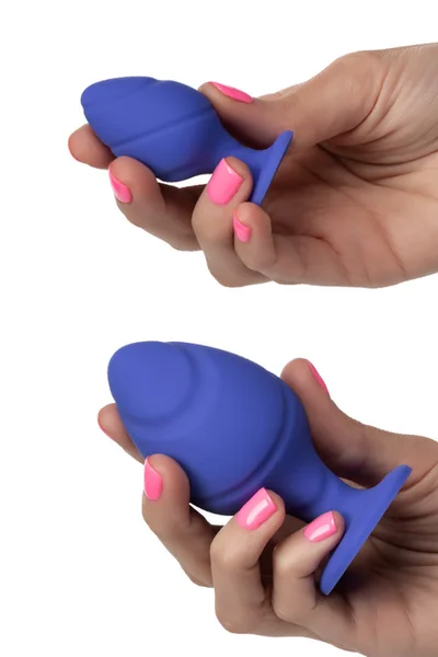 California Exotic Cheeky Purple Silicone Butt Plug Set (2 Pce) — image 8 of 8