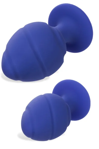 California Exotic Cheeky Purple Silicone Butt Plug Set (2 Pce) — image 6 of 8
